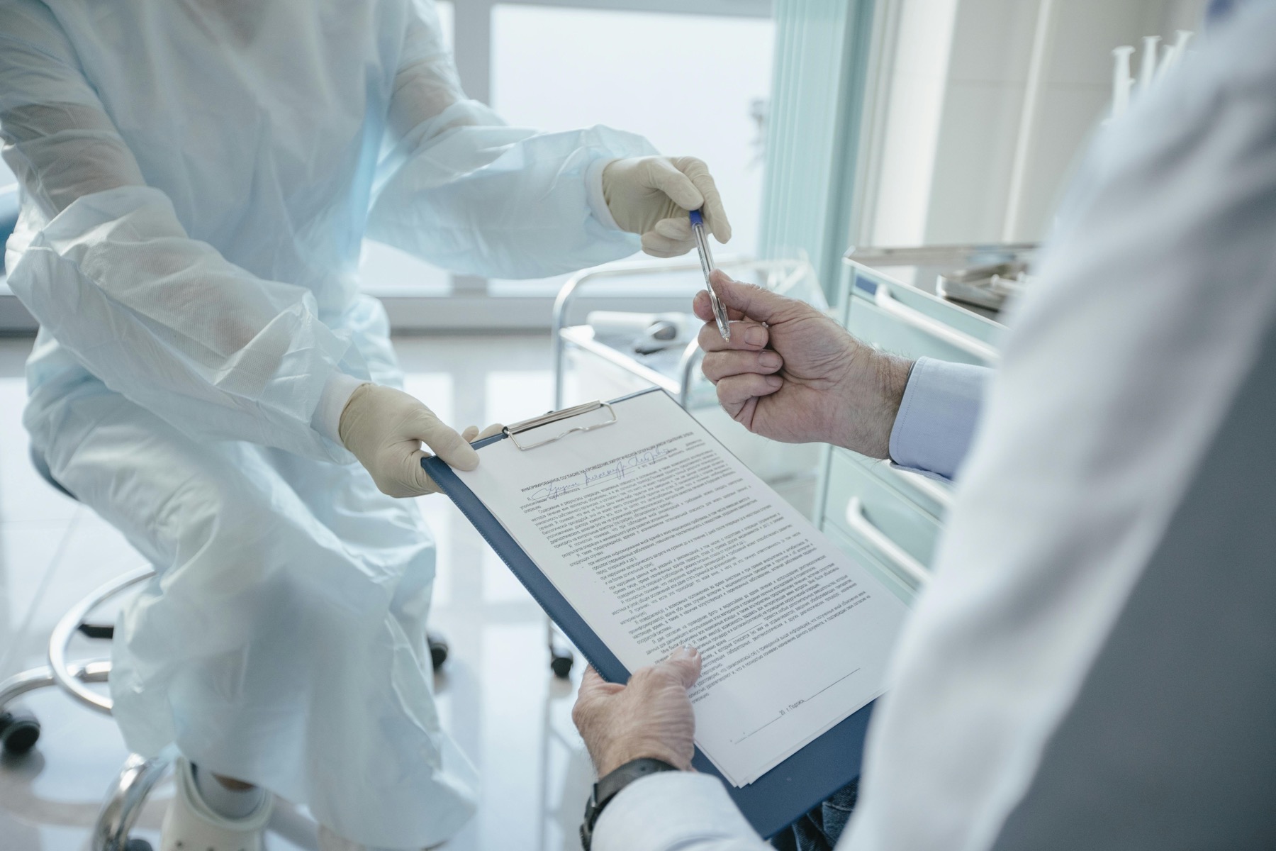 Financial documents and health planning materials